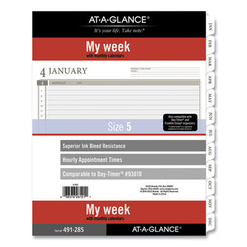 AT-A-GLANCE® 2-page-per-week Planner Refills, 11 X 8.5, White Sheets, 12-month (jan To Dec): 2022 freeshipping - TVN Wholesale